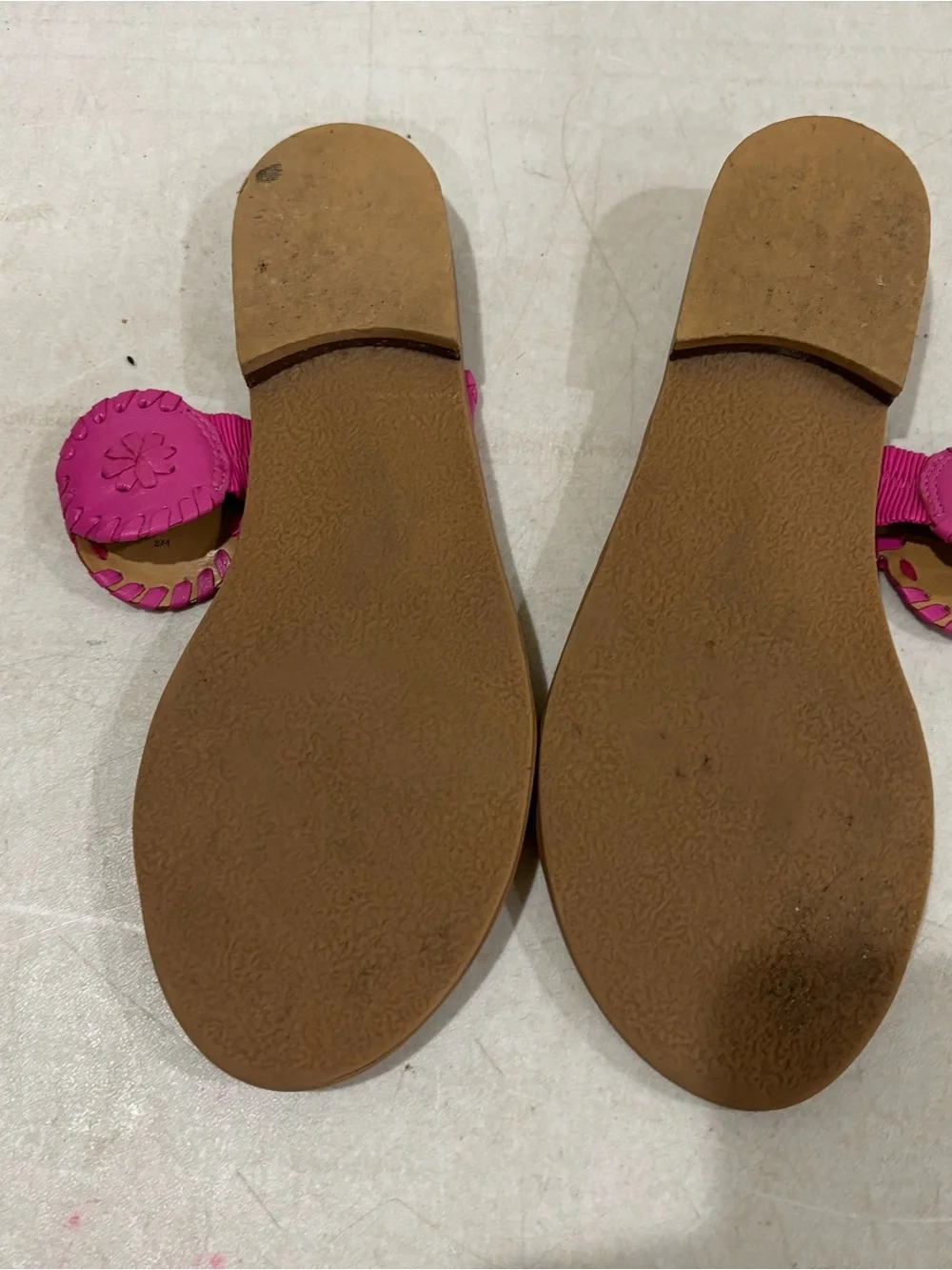Jack Rogers Pink Braided Circle Slide Sandals